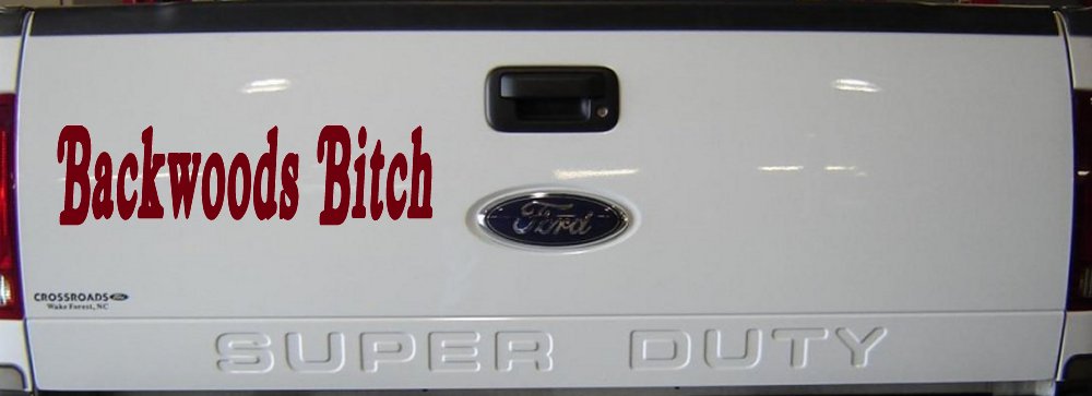 Backwoods Bitch Country Car or Truck Window Decal Sticker
