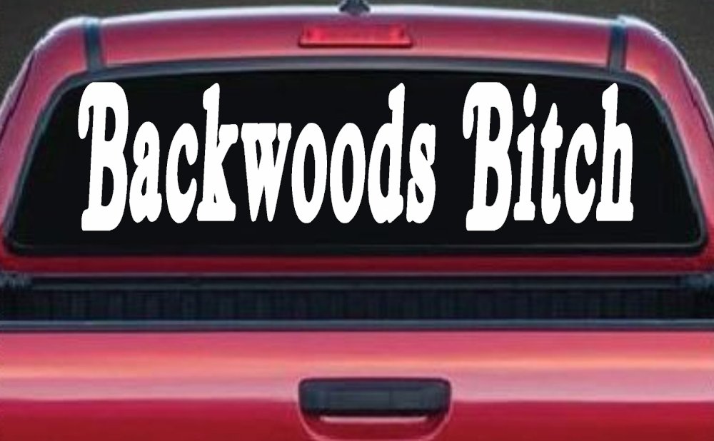 Backwoods Bitch Country Car or Truck Window Decal Sticker
