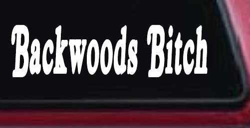 Backwoods Bitch Country Car or Truck Window Decal Sticker