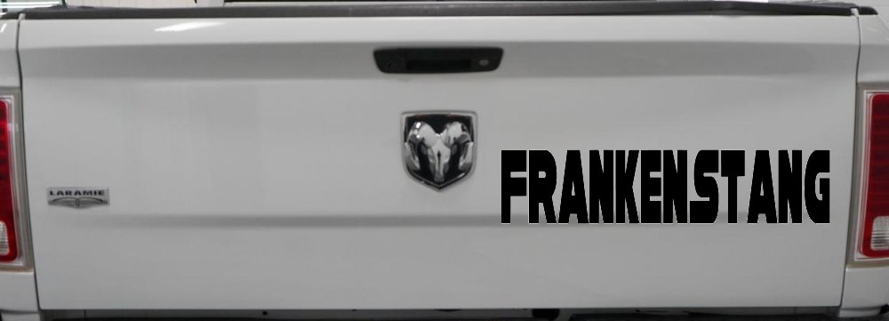 Frankenstang Car or Truck Window Decal Sticker (Black)