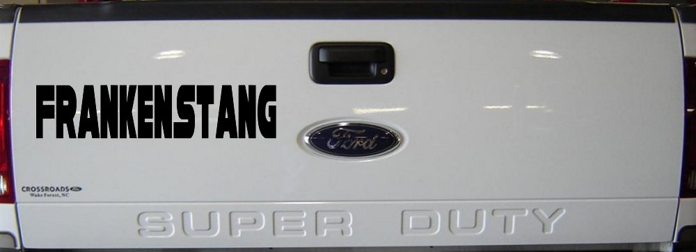 Frankenstang Car or Truck Window Decal Sticker (Black)