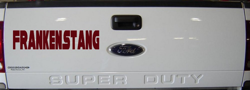 Frankenstang Car or Truck Window Decal Sticker (Purple Red)