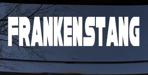 Frankenstang Car or Truck Window Vinyl Decal Sticker (White)