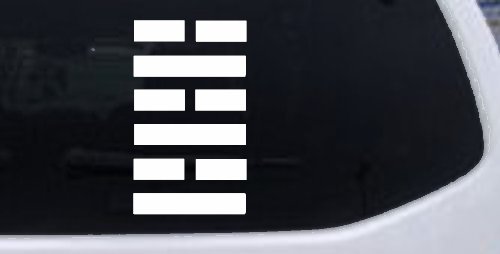 Snake Eyes GI Joe Car or Truck Window Decal Sticker (White)