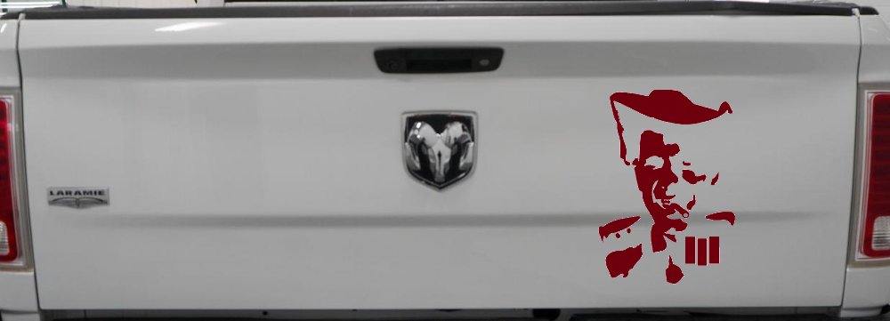 Hank III With Cigarette Car or Truck Window Decal Sticker