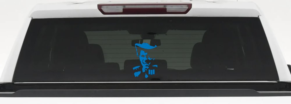 Hank III With Cigarette Car or Truck Window Decal Sticker