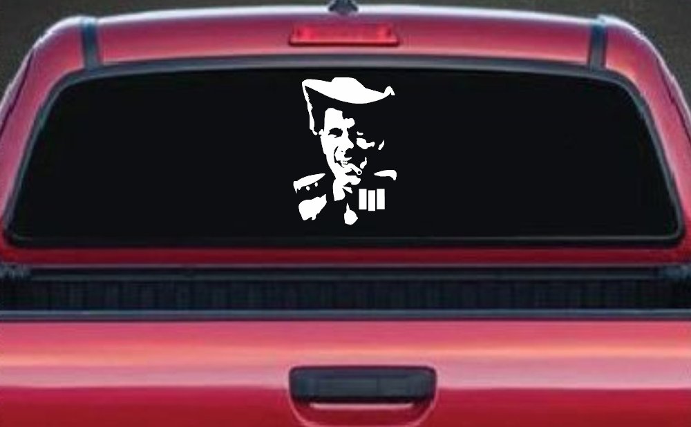 Hank III With Cigarette Car or Truck Window Decal Sticker (White)