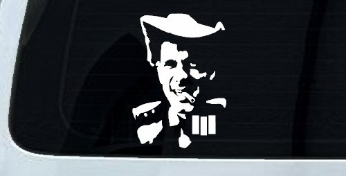 Hank III With Cigarette Car or Truck Window Decal Sticker (White)