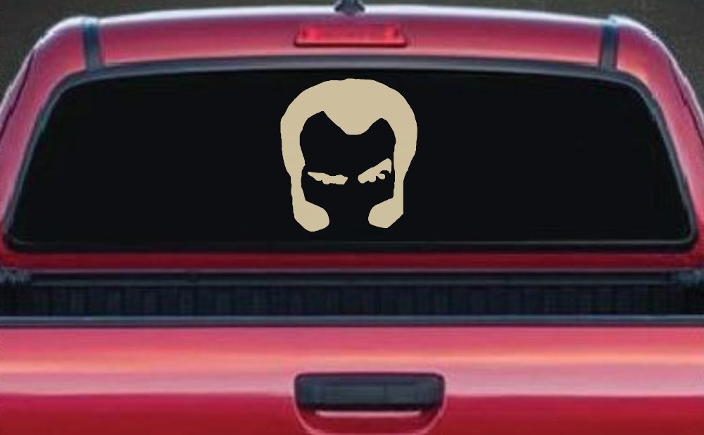 Unknown Hinson Hair And Sideburns Car or Truck Window Decal Sticker