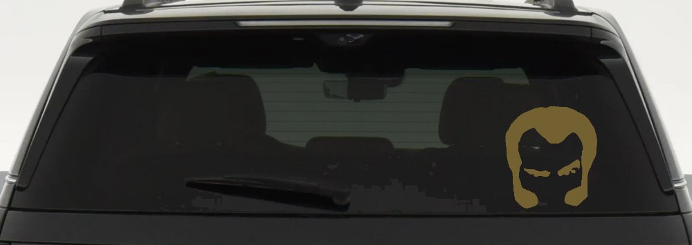 Unknown Hinson Hair And Sideburns Car or Truck Window Decal Sticker