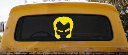 Unknown Hinson Hair And Sideburns Car or Truck Window Decal Sticker