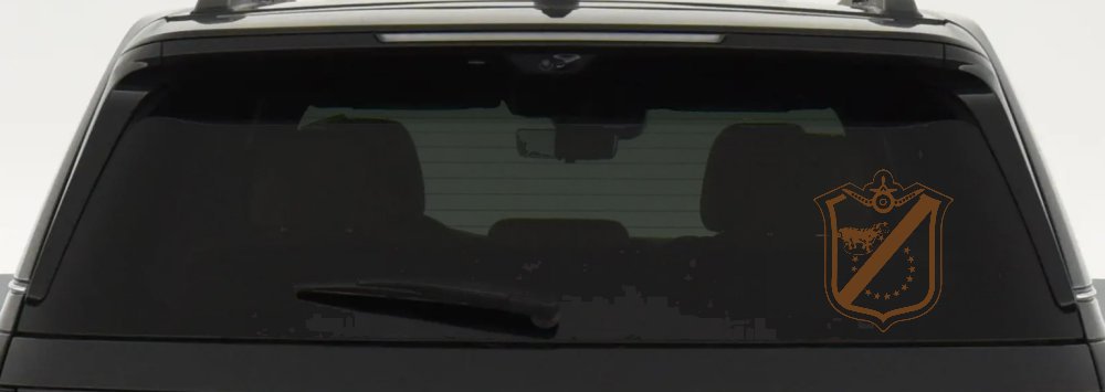 Black Sheep Shield Only Car or Truck Window Decal Sticker (Copper)