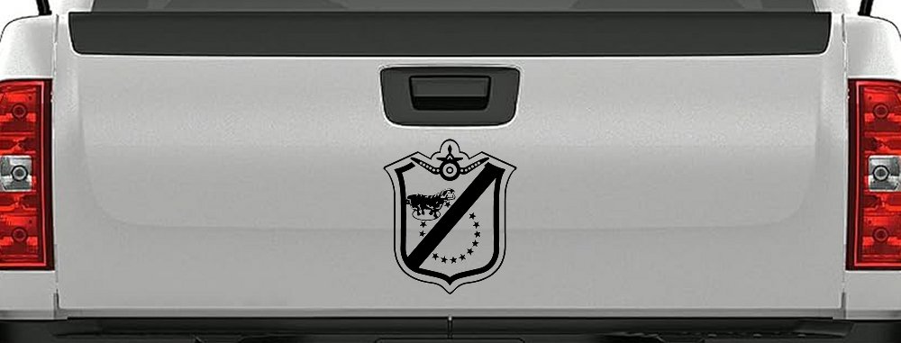 Black Sheep Shield Only Car or Truck Window Decal Sticker (Matte Black)