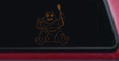 Baby Dinosaur Car or Truck Window Vinyl Decal Sticker (Copper)