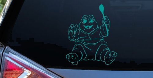 Baby Dinosaur Car or Truck Window Decal Sticker (Turquoise)