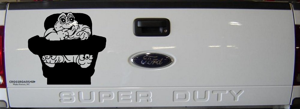 Baby Sinclair Dinosaurs High Chair Car or Truck Window Vinyl Decal Sticker (Matte Black)