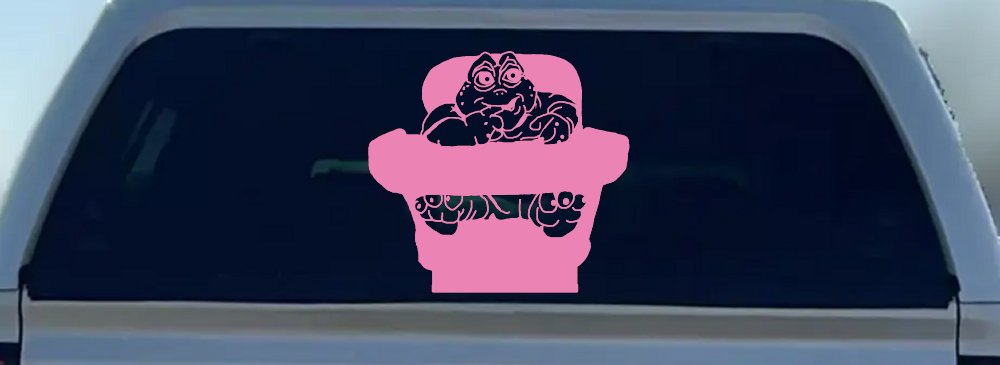 Baby Sinclair Dinosaurs High Chair Car or Truck Window Decal Sticker (Pink)