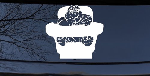 Baby Sinclair Dinosaurs High Chair Car or Truck Window Decal Sticker (White)