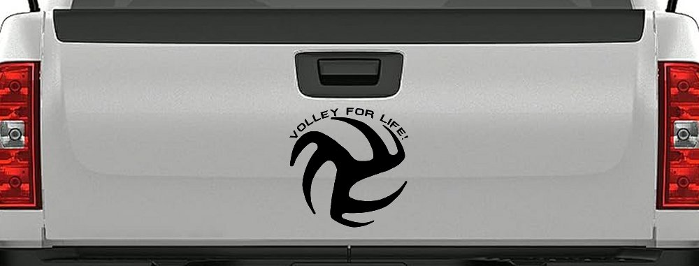 Volley For Life Car or Truck Window Decal Sticker