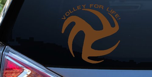 Volley For Life Car or Truck Window Decal Sticker