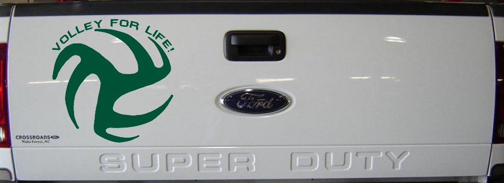 Volley For Life Car or Truck Window Decal Sticker