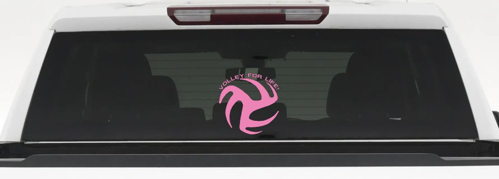 Volley For Life Car or Truck Window Decal Sticker