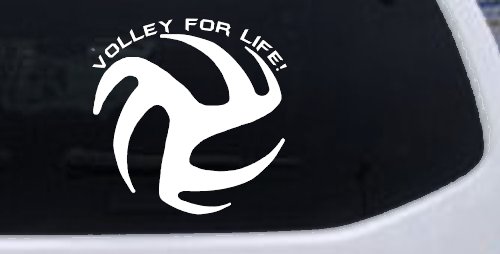 Volley For Life Car or Truck Window Decal Sticker
