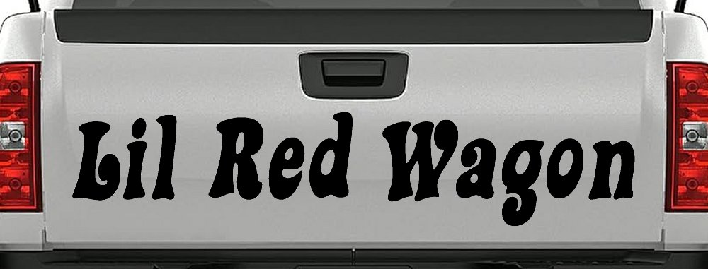 Lil Red Wagon Car or Truck Window Decal Sticker