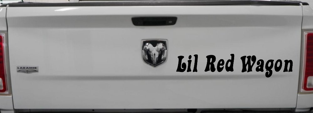 Lil Red Wagon Car or Truck Window Decal Sticker