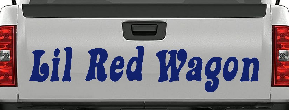 Lil Red Wagon Car or Truck Window Decal Sticker