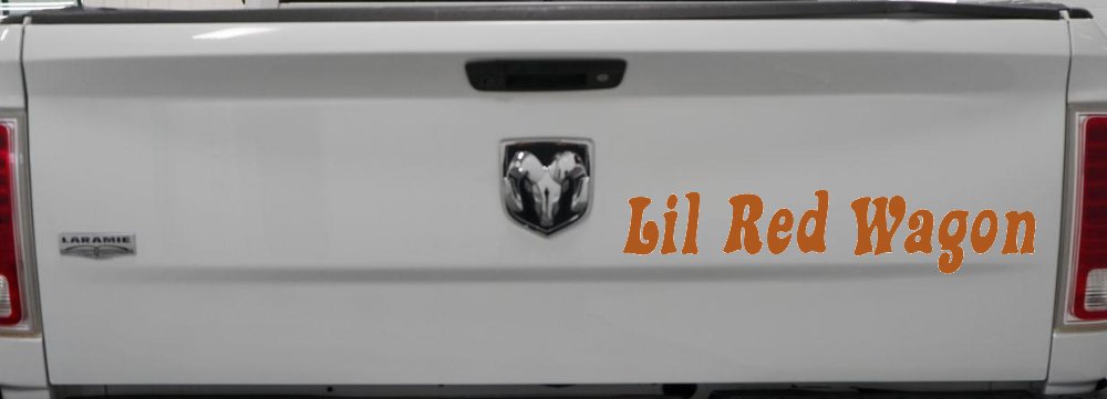Lil Red Wagon Car or Truck Window Decal Sticker