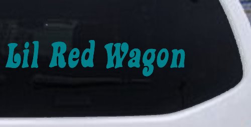 Lil Red Wagon Car or Truck Window Decal Sticker