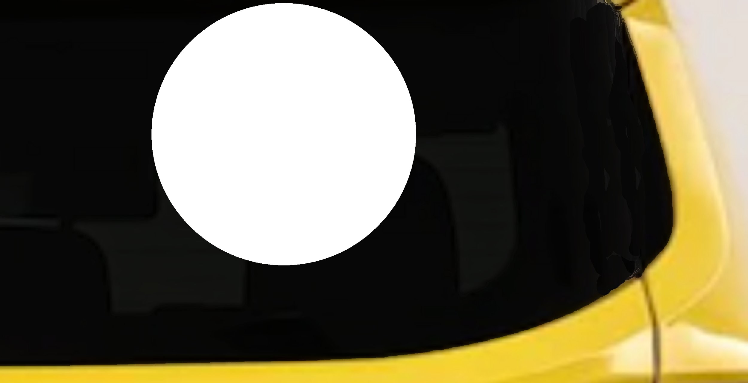 Solid Circle Car or Truck Window Vinyl Decal Sticker (White)