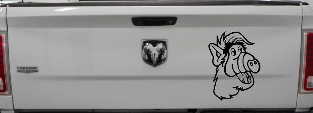 Alf Car or Truck Window Decal Sticker (Black)