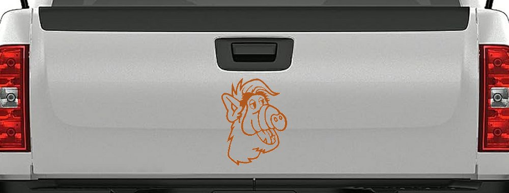 Alf Car or Truck Window Vinyl Decal Sticker (Nut Brown)