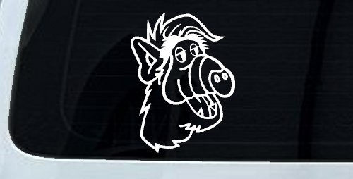 Alf Car or Truck Window Vinyl Decal Sticker (White)