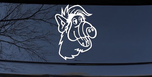 Alf Car or Truck Window Vinyl Decal Sticker (White)