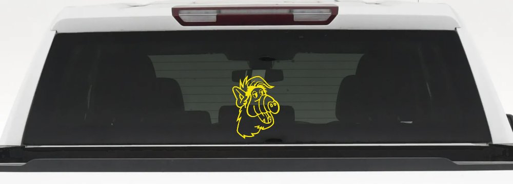 Alf Car or Truck Window Decal Sticker (Yellow)