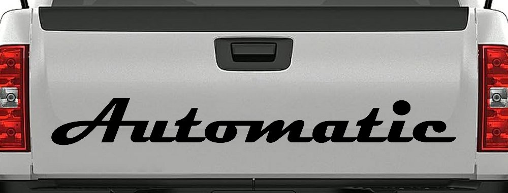 Automatic Car or Truck Window Decal Sticker (Black)