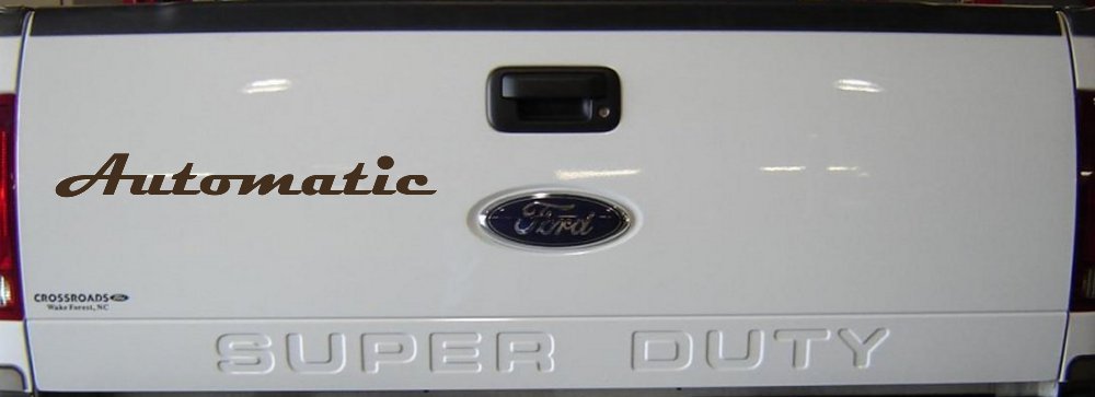 Automatic Car or Truck Window Decal Sticker (Brown)