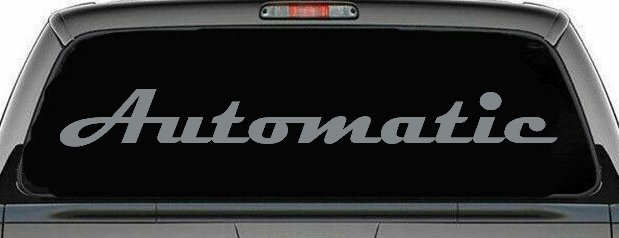 Automatic Car or Truck Window Decal Sticker (Telegrey)