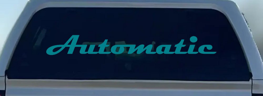 Automatic Car or Truck Window Decal Sticker