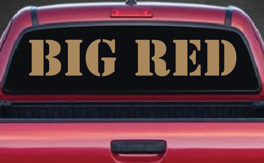 Big Red Special Orders Car or Truck Window Decal Sticker (Light Brown)