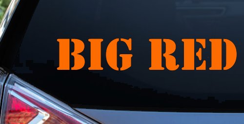 Big Red Special Orders Car or Truck Window Decal Sticker (Orange)