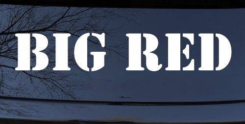 Big Red Special Orders Car or Truck Window Decal Sticker (White)
