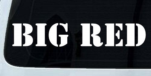 Big Red Special Orders Car or Truck Window Decal Sticker (White)
