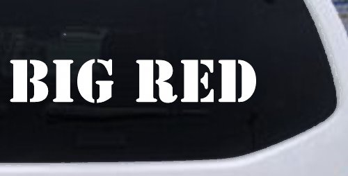Big Red Special Orders Car or Truck Window Decal Sticker (White)