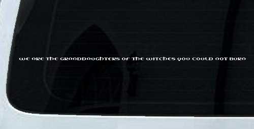 We are the granddaughters of the witches you could not burn Car or Truck Window Decal Sticker (White)