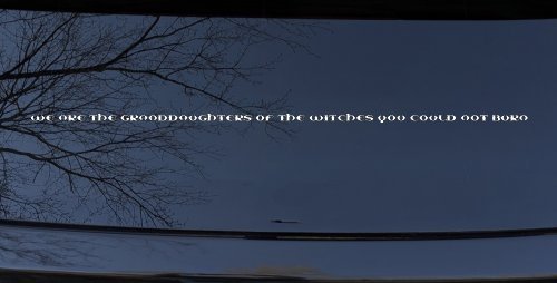We are the granddaughters of the witches you could not burn Car or Truck Window Decal Sticker