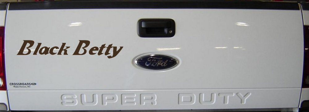 Black Betty Car or Truck Window Decal Sticker (Brown)